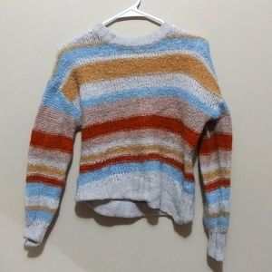 American Eagle Outfitters long sleeve colorful sweater top